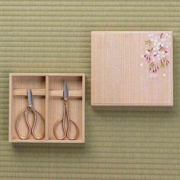 Garden Scissors in Limited Edition Hand-Painted Collectible Boxes, Cherry Blossoms