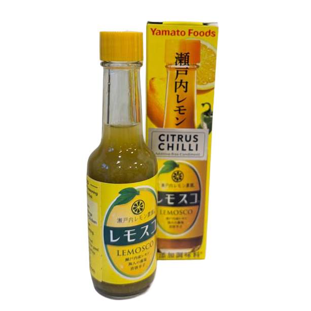Additive Free Japanese Citrus Chilli Condiments Lemosco with box