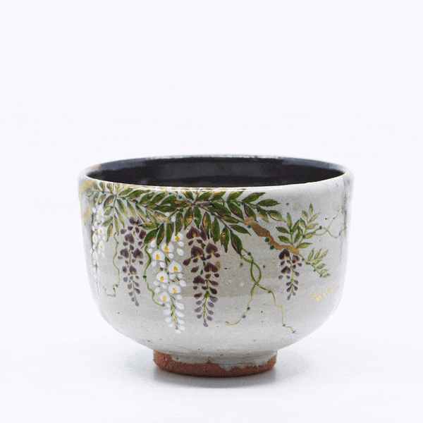Wisteria Japanese Matcha Tea Bowl