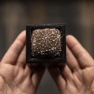 DIY Sashiko Pin Cushion Hand