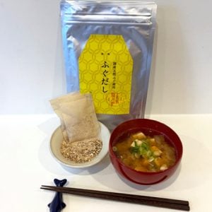 A bowl of misho soup packed full of umami - Japanese Premium Seafood Based Dashi is essential for making miso soup