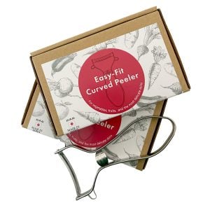 Pro Grade Easy Fit Curved Japanese Stainless Peeler with beautiful gift box