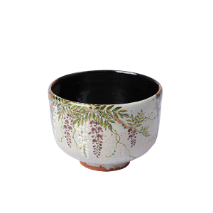 Matcha Japanese Tea Bowl - Wisteria