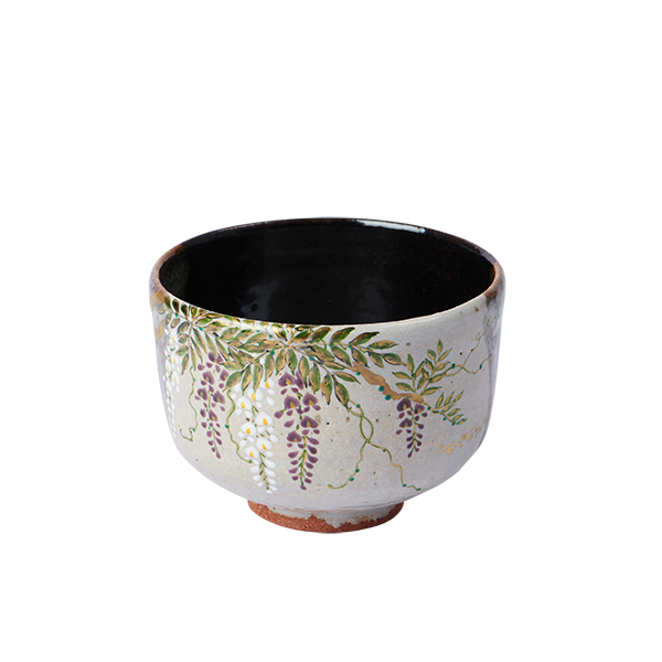 Matcha Japanese Tea Bowl - Wisteria