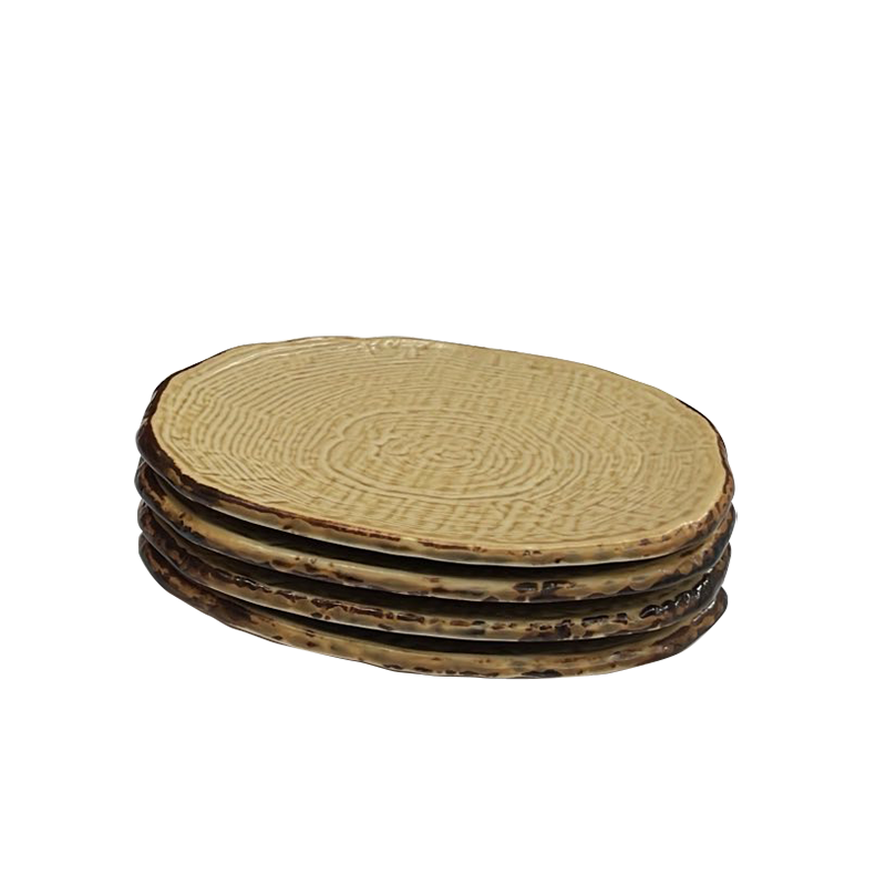 Handcrafted Japanese Tapas Plates (Set of 4) – Oval or Narrow Shape - Image 3